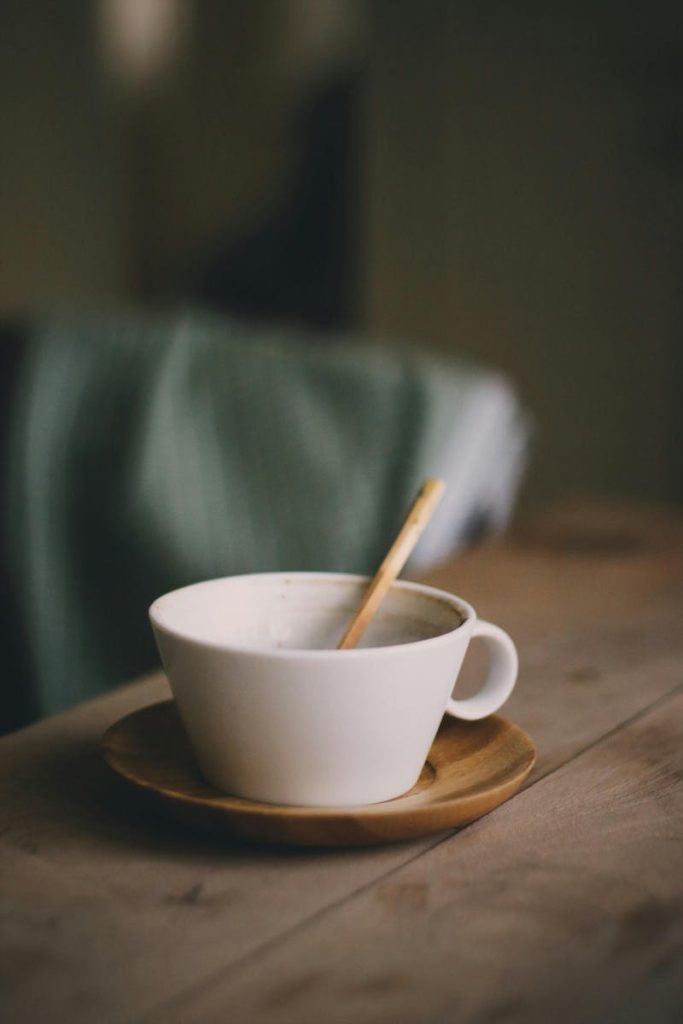 Cozy Coffee Cup on Wooden Table Indoors